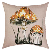 Honeybloom Field Cup Sesame Square Outdoor Throw Pillow, 16"