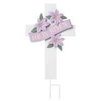 Homespun Easter He Is Risen Yard Stake, 30"