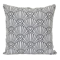 Found & Fable Woven Jacquard & Lurex Square Outdoor Throw Pillow, 18"