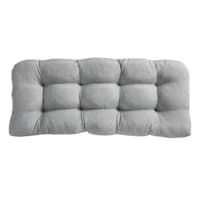 Tahiti Silver Outdoor Wicker Settee Cushion