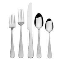 20-Piece Shelton Flatware Set, Satin Silver
