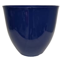 Navy Blue Synthetic Egg Outdoor Planter, Medium