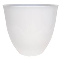 White Synthetic Egg Outdoor Planter, Medium