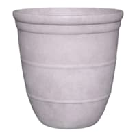 Honeybloom Ares White Stone Outdoor Planter, 14"