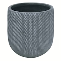 Bingham Jar Brown Fiber Clay Outdoor Planter, Medium