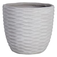 Sherwin White Antique Concrete Outdoor Planter, Extra Large