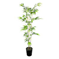 Bamboo Tree in Decorative Metal Pot, 6'
