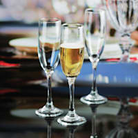 Set of 6 Royal Touch Flute Glass, 6oz