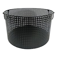 Crosby St. Straton Black Round Metal Storage Basket, Small