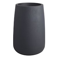 Japi Black Bios Tall Outdoor Planter, Small