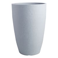 Japi Grey Granite Modern Tall Outdoor Planter, Medium