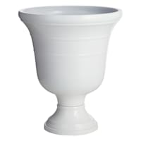 Providence White Florian Urn Outdoor Planter, Medium