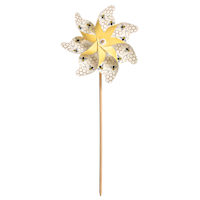 Honeybloom Yellow Honey Bee Whirligig, 41"