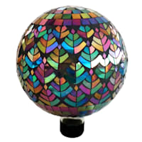Peacock Feather Garden Gazing Ball, 10"