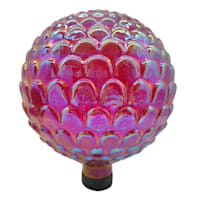 Red Scalloped Garden Gazing Ball, 10"