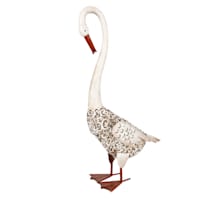 Metal Goose Outdoor Garden Statue, 29"