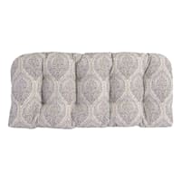 Andorra Umber Outdoor Wicker Settee Cushion