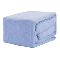 4-Piece Blue Jersey Sheet Set, Full