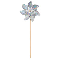 Sunny Club Silver Holographic Whirligig, 19"