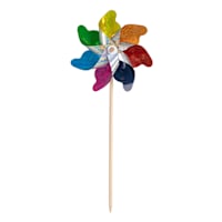 Multicolor Rainbow Holographic Whirligig, 29"