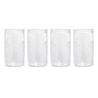 Set of 4 Global Market Flower Highball