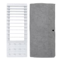 Grey Dish Drying Mat with Rack