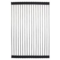 Over The Sink Roll Up Drying Rack, Black
