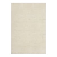 (C195) Kodiak Ivory Shag Area Rug, 6x9