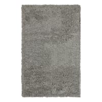(C193) Kodiak Grey Shag Accent Rug, 3x5
