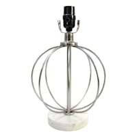 Providence Silver Marbled Accent Lamp Base, 13"