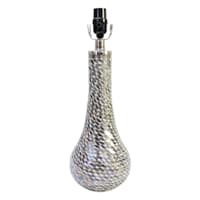 Found & Fable Grey Pewter Table Lamp Base, 18"