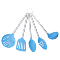 5-Piece Nylon Kitchen Tool Set, Blue