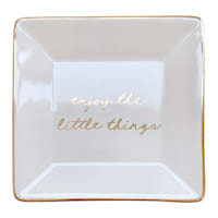 Habitat for Humanity Enjoy The Little Thinks Trinket Tray, 4"