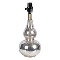 Providence Mercury Glass Tiered Small Lamp Base, 13"