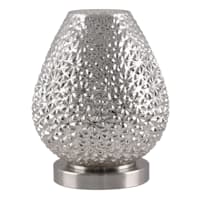 Found & Fable Mercury Glass Textured Uplight Lamp, 11"