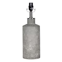 Ty Pennington Grey Sea Glass Medium Lamp Base, 17.5"