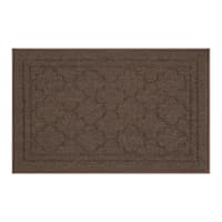 Stella Brown Quatrefoil Washable Tufted Accent Rug, 20x32
