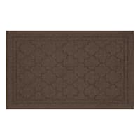 Stella Brown Quatrefoil Washable Tufted Accent Rug, 30x48