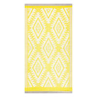 Yellow Plastic Outdoor Accent Rug, 2x4