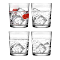 Set of 4 Solar Double Old Fashioned Glasses, 13oz