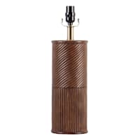 Crosby St. Brown Wood Medium Medium Table Lamp Base, 21"