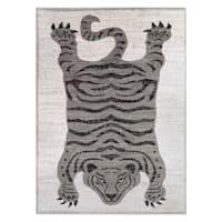 (B853) Found & Fable Elle Tiger Woven Area Rug, 8x10