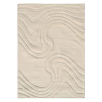 (A492) Crosby St. Lagon Ivory High-Low Area Rug, 8x10