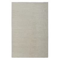 (A494) Honeybloom Ivory Chunky Knit Patterned Area Rug, 5x7