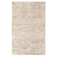 (A503) Crosby St. Stone Harbor Tan & Ivory Area Rug, 5x7