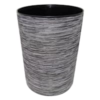 Deco Dark Blue & Gold Wastebasket, 18"