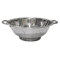 Silver Stainless Steel Colander, 5qt