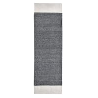 (A497) Crosby St. Grey Verve Knotted Woven Runner, 2x7