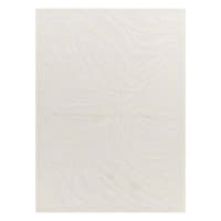 (B861) Crosby St. Lyna Ivory Zebra Design Washable Area Rug, 8x10