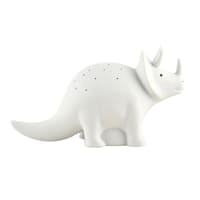 Tiny Dreamers White Ceramic Dinosaur Night Light, 10"